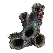 Resin Aquarium Ornament Dead Wood Fish Decor for Tanks Hole-Free 10cm