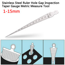 Stainless Steel Welding Guide 1-15mm Taper Gauge Measure Tool Metric & Imperial
