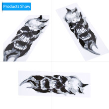 2 Pcs Skull Fork Stickers for Sportster Softail Dyna Street Glide Waterproof