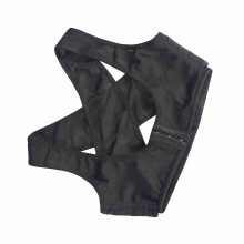 Elastic Posture Corrector Belt Black M for Shoulder & Back Support