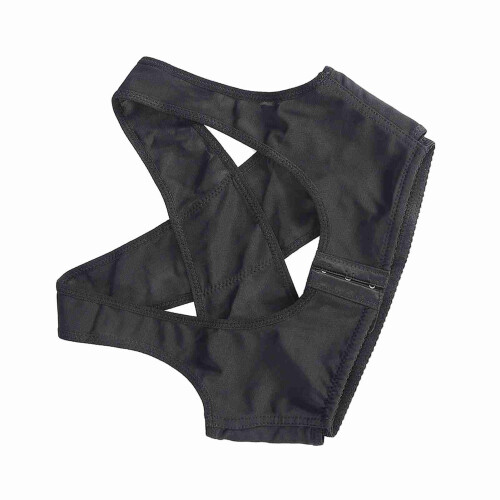 Elastic Posture Corrector Belt Black M for Shoulder & Back Support