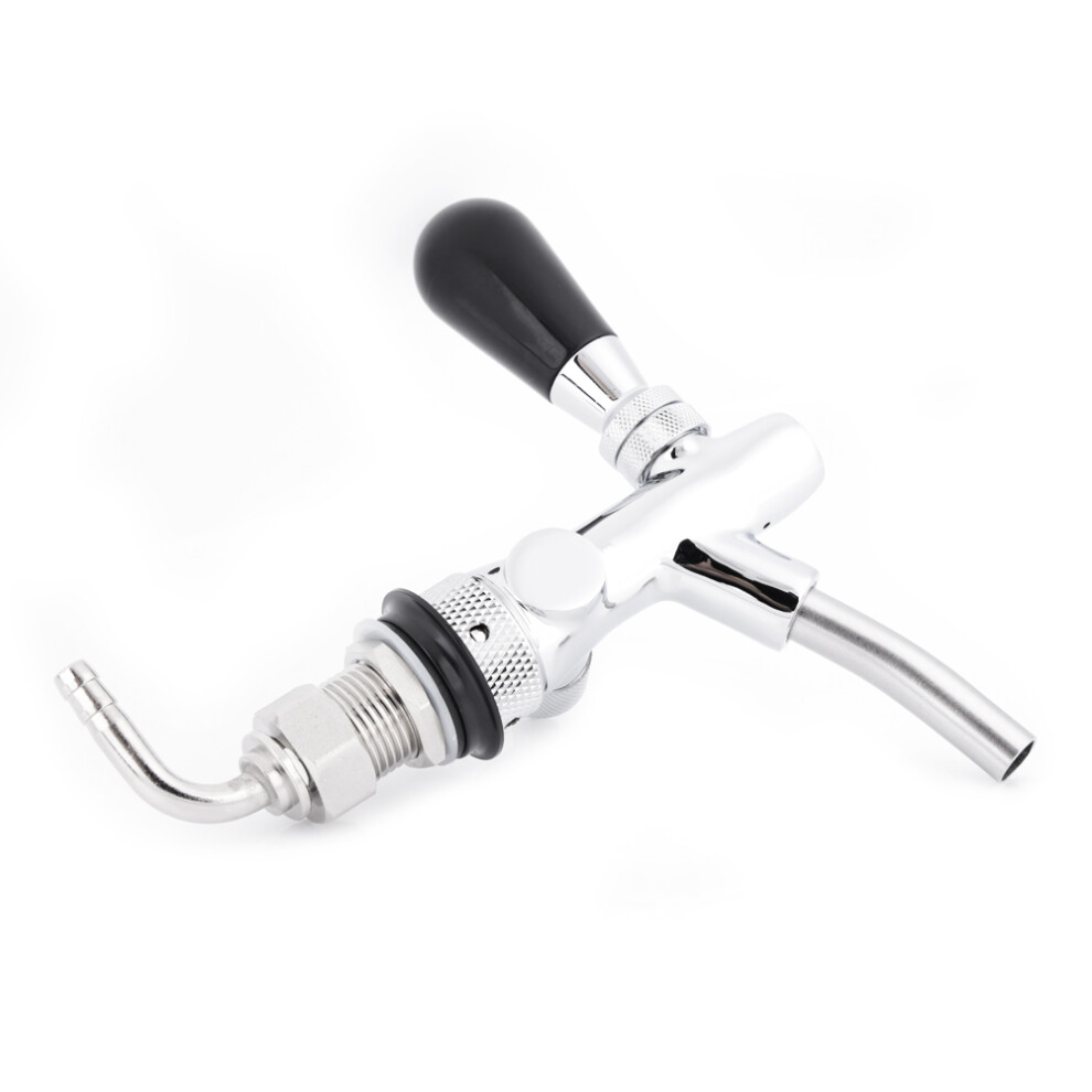 Stainless Steel G5/8 Adjustable Beer Tap Faucet Home Bar Silver 9491393036355