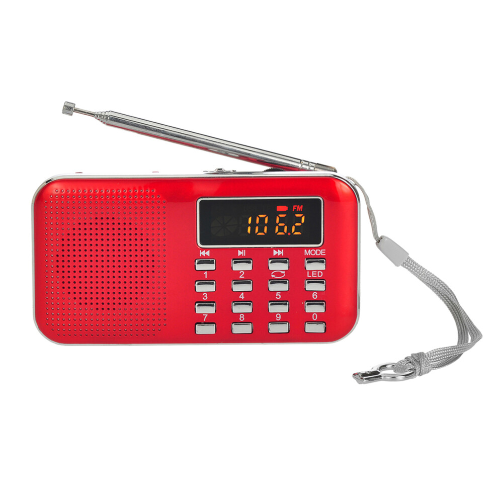 Portable Fm Radio With Mp3, 2" Display, 3W Stereo Speaker, Rechargeable 7641392920038