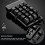 USB Mechanical Numeric Keypad 19 Keys Waterproof for Laptop PC Black 8