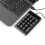 USB Mechanical Numeric Keypad 19 Keys Waterproof for Laptop PC Black 6