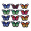 12 Mixed Colour Butterfly Patches 7