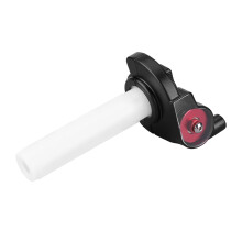Motorcycle 22mm Red Visual Throttle Grip Twist Gas Handle for Dirt Bike Durable