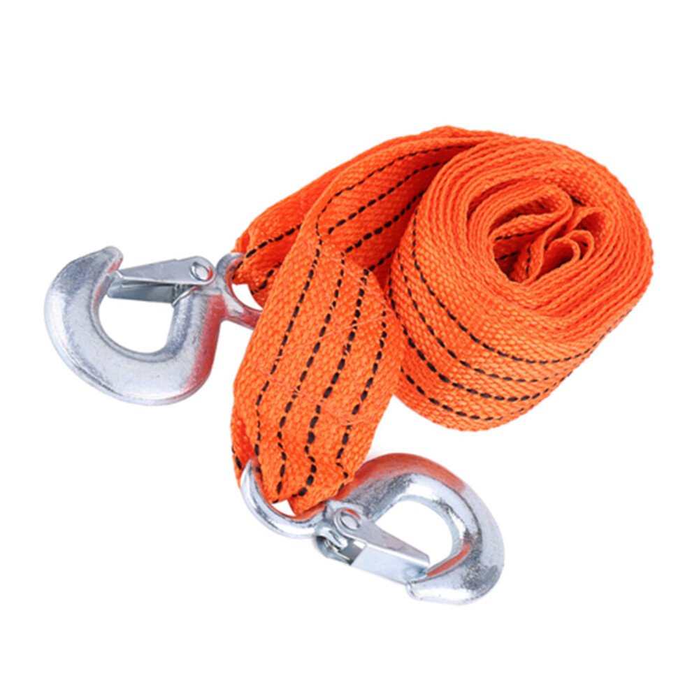 4M 3 Ton Tow Cable And Strap With Hooks For Car Trailer Emergency Vehicle Use 5031392922439
