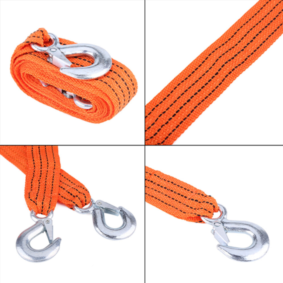 3 Ton 4M Car Towing Strap With Hooks 7293282200548