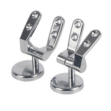 Chrome Hinge Set for MDF Wooden Resin Toilet Seats with Fittings