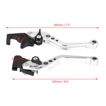 Motorcycle Clutch & Brake Lever Pair CNC Aluminum | Precision CNC Matte Black