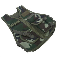 Children Camouflage Vest with Multi Pockets, Adjustable Size for Outdoor Play
