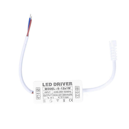 LED-driver 300mA konstantstrømstransformator DC2442V lampestrømforsyningsdriver AC85265V