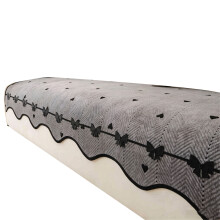 Elegant vlinderpatroon zitkussen, luxe-90x160cm Yudie grijs