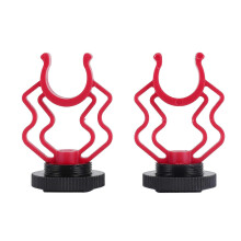 Adaptador de soporte de choque ondulado para micrófono universal 2PCS Soporte de plástico para Boya By-mm1