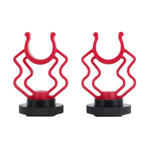 2PCS Universele Microfoon Golvende Schokdemper Adapter Plastic Microfoonbeugel Vervanging voor Boya By-mm1