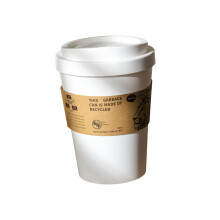 Poubelle innovante de tasse de café pour le plastique-Blanc 1