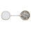 Fully Adjustable Mini Fan With Included Attachment For-Beige 1