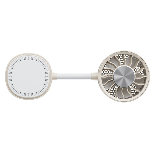 Fully Adjustable Mini Fan With Included Attachment For-Beige