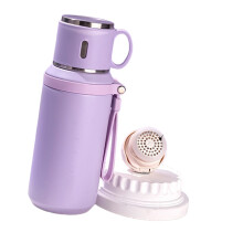 Unique Wide Mouths Thermal Bottle With Tea Infuser-Purple