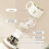 Double Walled Vacuum Insulated Tea Filter Water Bottle-White 3