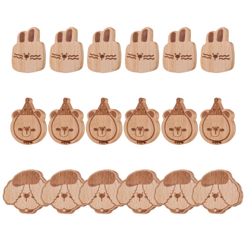 User Friendly Wooden Animal Hooks Damage Release-hare 1