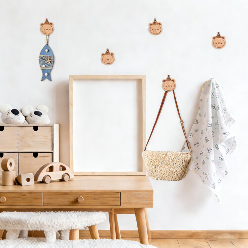 User Friendly Wooden Animal Hooks Damage Release-hare 2
