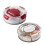 Modern Round Snacks Box With Clear Lid Rotating Divided-2 2