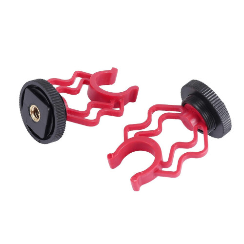 2PCS Universele Microfoon Golvende Schokdemper Adapter Plastic Microfoonbeugel Vervanging voor Boya By-mm1 2