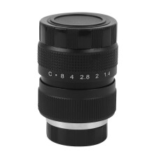 Fernseh-TV-Objektiv/CCTV-Objektiv für C-Mount-Kamera 25mm F1.4 in Schwarz