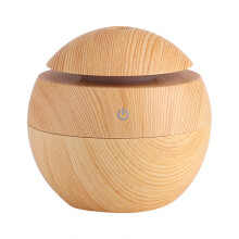 USB Essential LED Touch Aroma Ultrasonic Humidifier 130mL Yellow Black White
