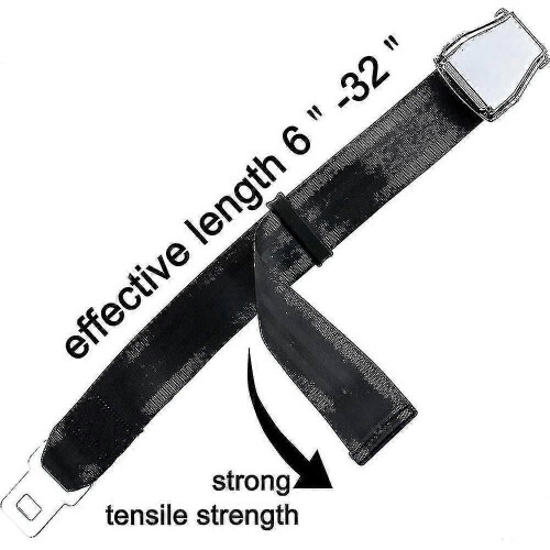 Extensor de cinturón para aeronaves certificado E4, ajustable de 15,2 cm a 81,3 cm 2