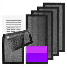 Bodenlüftungsabdeckungen, 5,5x12 Zoll magnetische Lüftungsabdeckungen Luftauslässabdeckungen Netzgitter-Register Lüftungsabdeckungen für