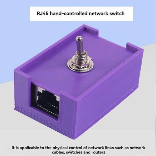 Network RJ45 LAN CAT5/CAT6 Twisted Pair Control Switch Toggle Switch Network Cable Switch 1