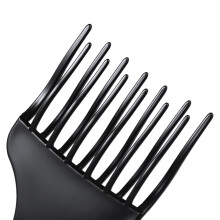 Black Afro Hair Pick Comb 18cm Plastic Styling Tool for Curly Hair