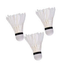 Badminton Shuttlecocks 3Pcs Indoor Outdoor Play Durable Nylon Smooth Flight