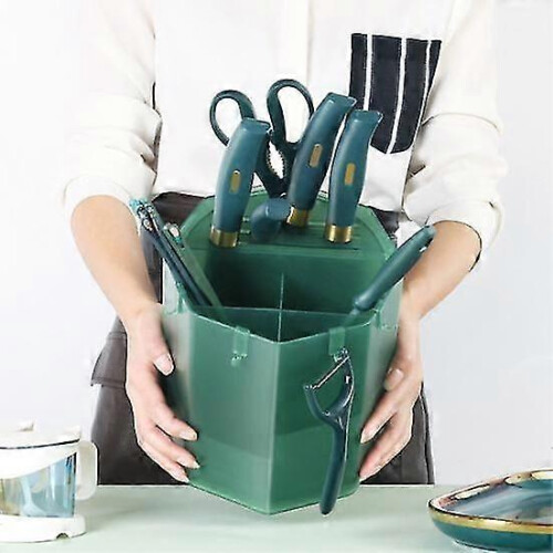 Cutter Organizer Convenient Space-saving Multi-grids Useful Cutter Drain Storage Holder Kitchen Supplies