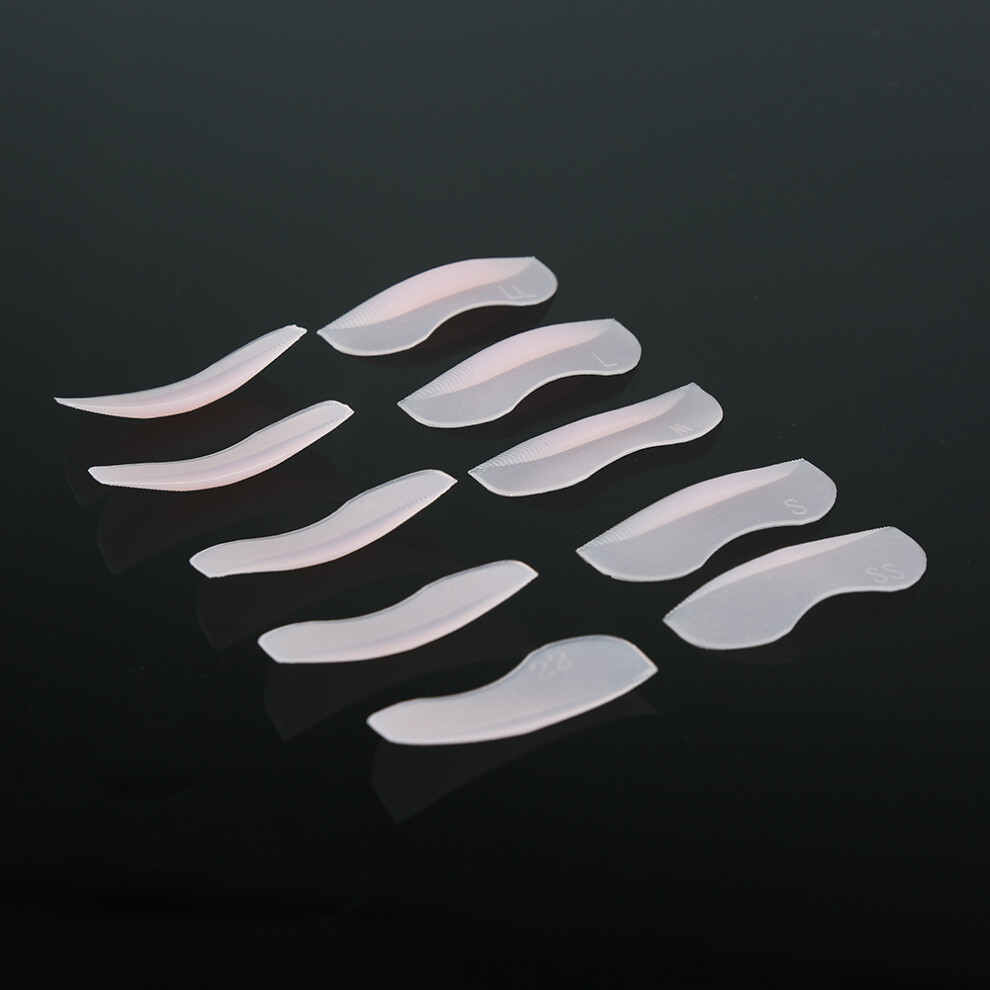 Durable Silicone Lash Curler & Pads 5 Pairs Curl & Lift False Eyelashes