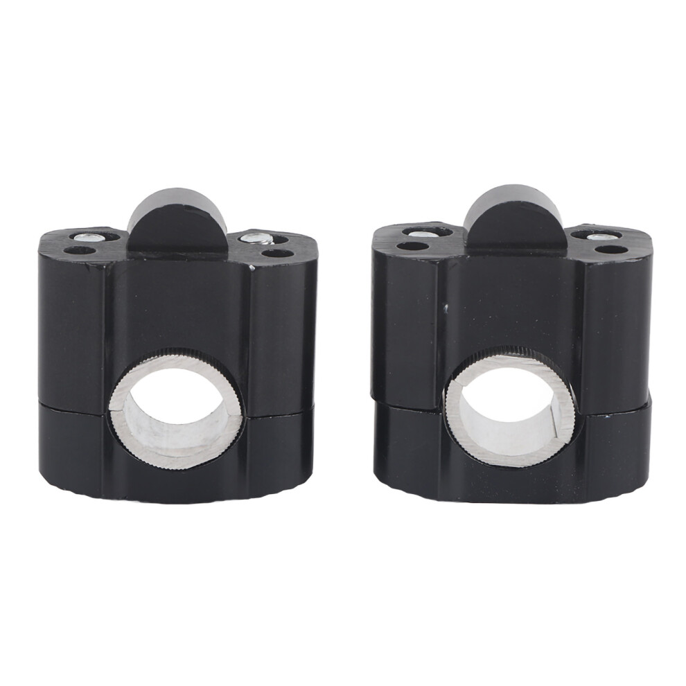Aluminum Alloy 28Mm 1 1/8" Motorcycle Handlebar Riser Clamps Black 9331392927103
