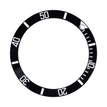 Wristwatch Aluminum Bezel Insert Ring Replacement Part Black for Watch Repair