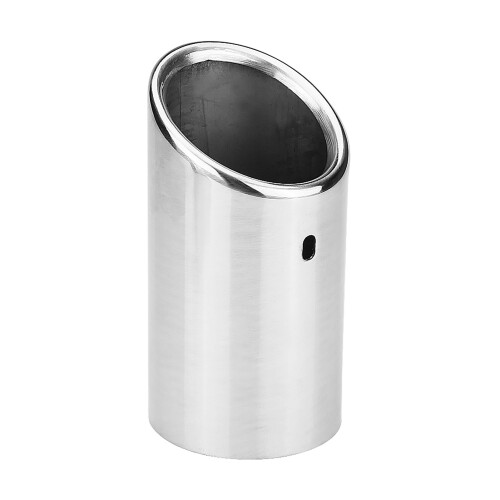 Stainless Steel Exhaust Tail Pipe Tip Pair for A4 B8 2009‑2012, Silver 2