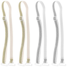 2 Pairs of Bra Straps Decorative Extension Bra Straps Detachable Straps for Women