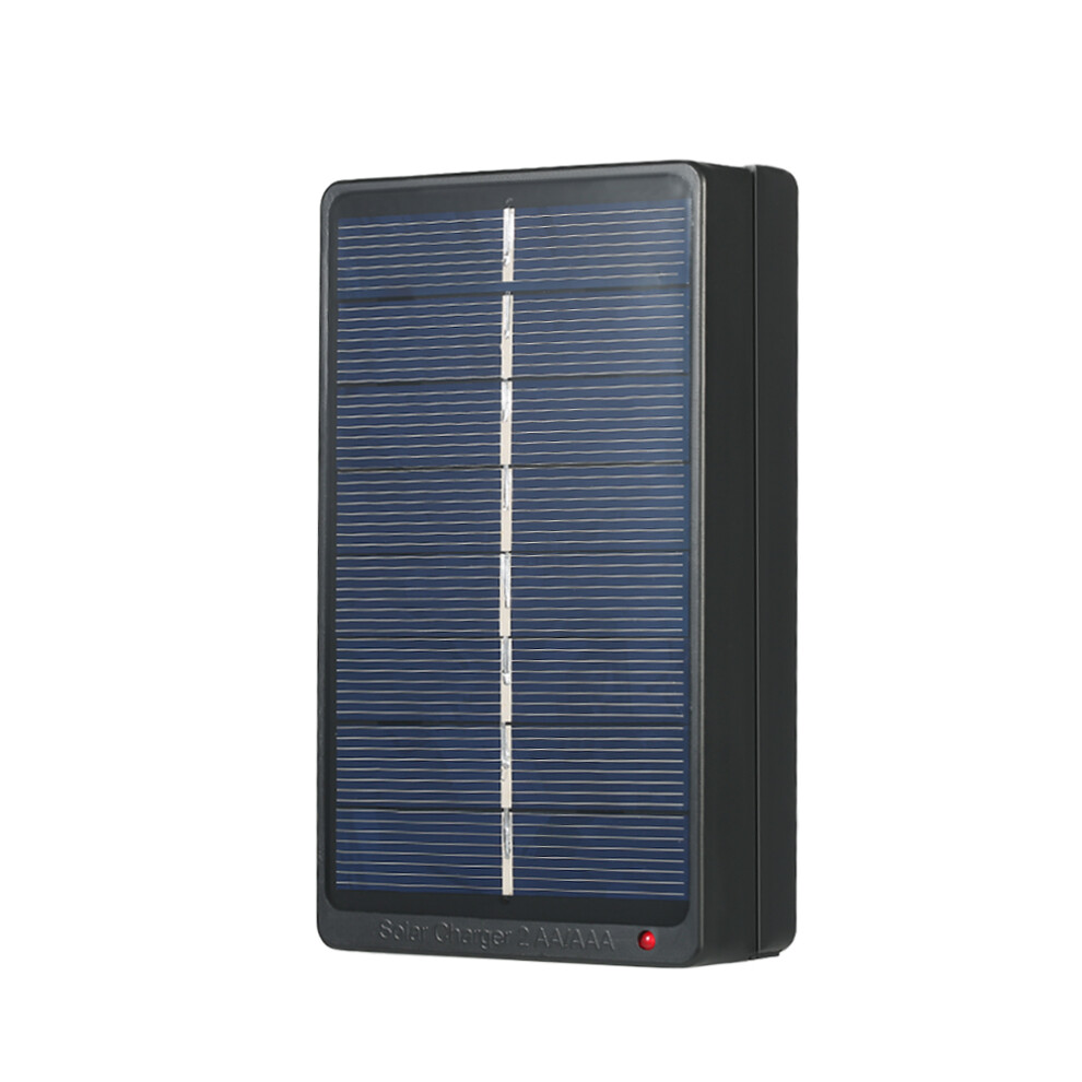 2*Aa/Aaa Solar Rechargeable Battery Charger, 4V, 1W, Portable Black 5031392927960