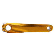 Aluminum Alloy Hollow Single Speed Mountain Bike Crank Set - Gold, 170mm