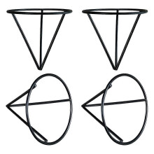 4 stukken: Avocadozaadgroeimetalen standaard voor 3,15 inch brede bekerwortelzaadgroeistandaard, driehoekige metalen standaard voor zaden.