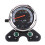 Universal Dual Motorcycle Speedometer 95x105mm Backlit Black 2