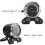 Universal Dual Motorcycle Speedometer 95x105mm Backlit Black 6