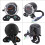 Universal Dual Motorcycle Speedometer 95x105mm Backlit Black 10