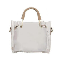 Damen-Crossbody-Tasche stilvolle kleine transparente Aufbewahrungstasche Reißverschluss-Tasche für Stadionkonzerte und Outdoor-Events