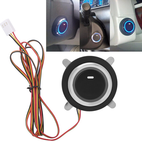12V Universal Car Push Start Button Ignition with Remote and Wiring Kit 2